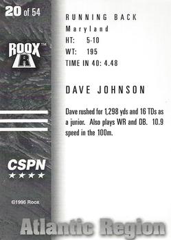 1996 Roox Prep Stars AT/EA/SE - Atlantic Region #20 Dave Johnson Back