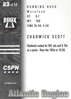 1996 Roox Prep Stars AT/EA/SE - Atlantic Region #23 Chadwick Scott Back
