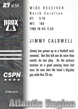 1996 Roox Prep Stars AT/EA/SE - Atlantic Region #27 Jimmy Caldwell Back