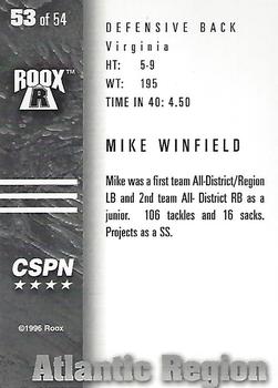 1996 Roox Prep Stars AT/EA/SE - Atlantic Region #53 Mike Winfield Back