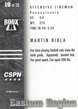 1996 Roox Prep Stars AT/EA/SE - Eastern Region #19 Martin Bibla Back