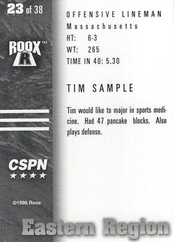 1996 Roox Prep Stars AT/EA/SE - Eastern Region #23 Tim Sample Back