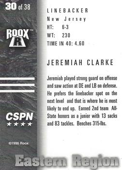1996 Roox Prep Stars AT/EA/SE - Eastern Region #30 Jeremiah Clarke Back