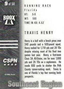 1996 Roox Prep Stars AT/EA/SE - Southeast Region #9 Travis Henry Back