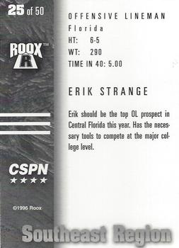 1996 Roox Prep Stars AT/EA/SE - Southeast Region #25 Erik Strange Back