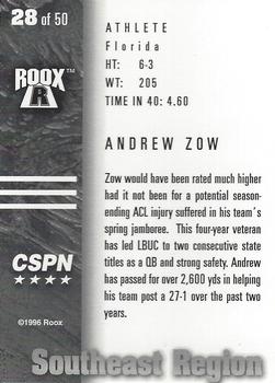 1996 Roox Prep Stars AT/EA/SE - Southeast Region #28 Andrew Zow Back