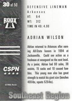1996 Roox Prep Stars AT/EA/SE - Southeast Region #30 Adrian Wilson Back