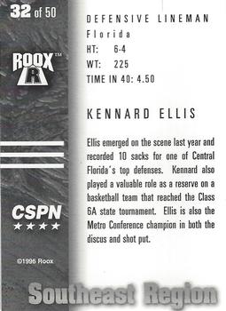 1996 Roox Prep Stars AT/EA/SE - Southeast Region #32 Kennard Ellis Back