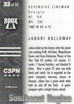 1996 Roox Prep Stars AT/EA/SE - Southeast Region #33 Jabari Holloway Back