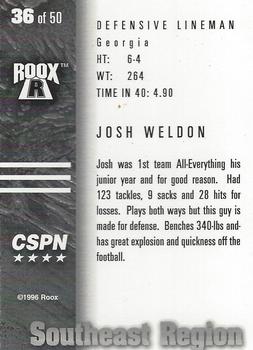 1996 Roox Prep Stars AT/EA/SE - Southeast Region #36 Josh Weldon Back
