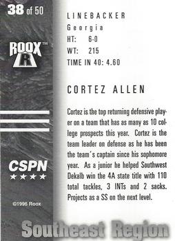 1996 Roox Prep Stars AT/EA/SE - Southeast Region #38 Cortez Allen Back