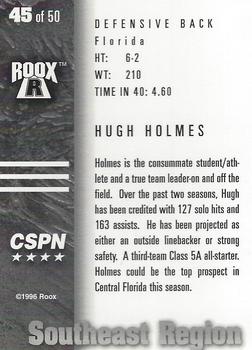 1996 Roox Prep Stars AT/EA/SE - Southeast Region #45 Hugh Holmes Back