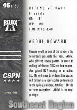 1996 Roox Prep Stars AT/EA/SE - Southeast Region #46 Abdul Howard Back