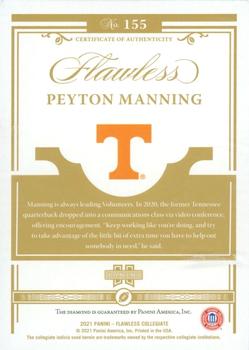 2021 Panini Flawless Collegiate #155 Peyton Manning Back