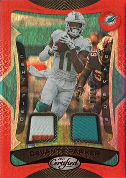 2021 Panini Certified - Certified Gamers Mirror Red #11 DeVante Parker Front