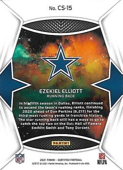 2021 Panini Certified - Certified Stars #CS-15 Ezekiel Elliott Back