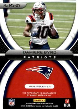2021 Panini Certified - Mirror Signatures #MS-DY Damiere Byrd Back