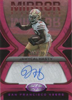 2021 Panini Certified - Mirror Signatures Pink #MS-JHY Jamycal Hasty Front