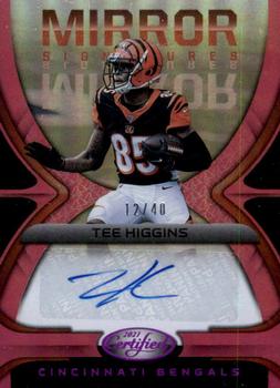 2021 Panini Certified - Mirror Signatures Pink #MS-TH Tee Higgins Front