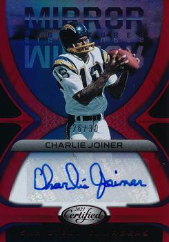 2021 Panini Certified - Mirror Signatures Red #MS-CJO Charlie Joiner Front
