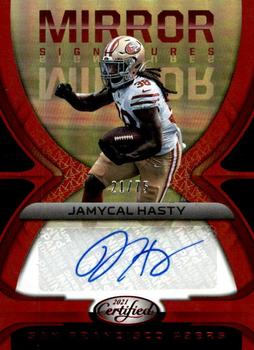 2021 Panini Certified - Mirror Signatures Red #MS-JHY Jamycal Hasty Front