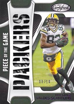 2021 Panini Certified - Piece of the Game Purple #POG-MVS Marquez Valdes-Scantling Front
