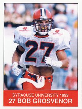 1993 Syracuse Orangemen Program Cards #5 Bob Grosvenor Front