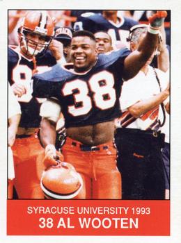 1993 Syracuse Orangemen Program Cards #9 Al Wooten Front