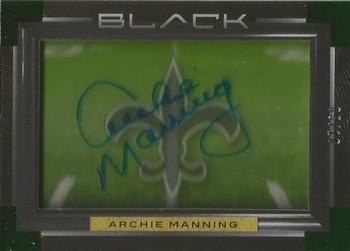 2021 Panini Black - Gridiron Insignia Autographs Emerald #SSJ-AM Archie Manning Front