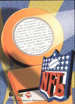 1998 Collector's Edge Masters - Prodigies Autographs #NNO John Elway Back