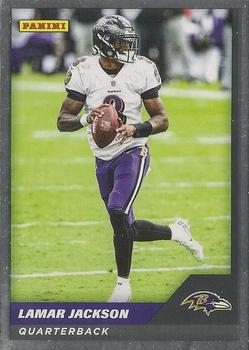 2021 Panini Sticker & Card Collection - Cards Silver #60 Lamar Jackson Front