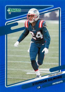 2021 Donruss - Press Proof Blue #52 Stephon Gilmore Front