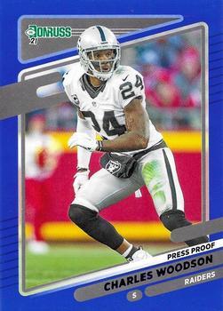 2021 Donruss - Press Proof Blue #91 Charles Woodson Front