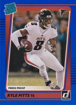 2021 Donruss - Press Proof Blue #260 Kyle Pitts Front
