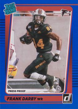 2021 Donruss - Press Proof Blue #311 Frank Darby Front