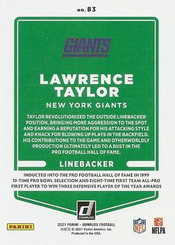 2021 Donruss - Press Proof Bronze #83 Lawrence Taylor Back