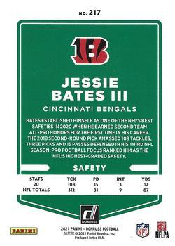 2021 Donruss - Press Proof Premium #217 Jessie Bates Back