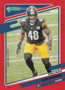 2021 Donruss - Press Proof Red #17 Bud Dupree Front