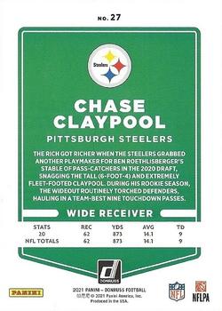 2021 Donruss - Press Proof Red #27 Chase Claypool Back