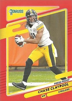 2021 Donruss - Press Proof Red #27 Chase Claypool Front