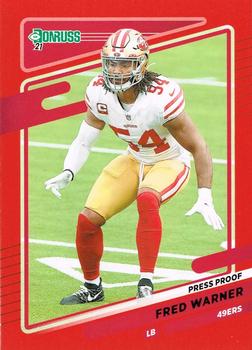 2021 Donruss - Press Proof Red #59 Fred Warner Front