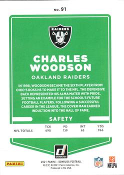 2021 Donruss - Press Proof Red #91 Charles Woodson Back