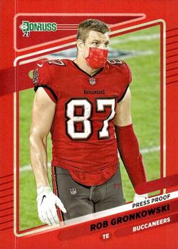 2021 Donruss - Press Proof Red #104 Rob Gronkowski Front