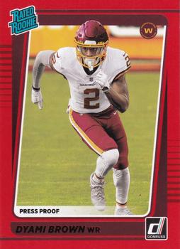 2021 Donruss - Press Proof Red #278 Dyami Brown Front