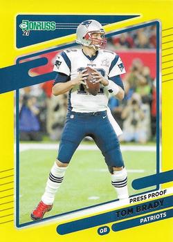 2021 Donruss - Press Proof Yellow #2 Tom Brady Front