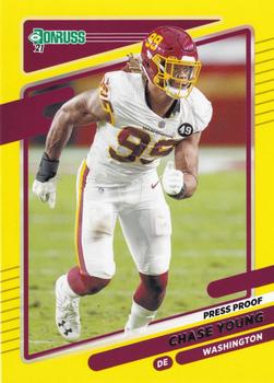 2021 Donruss - Press Proof Yellow #9 Chase Young Front