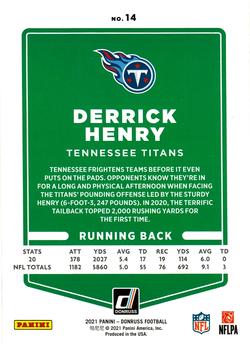 2021 Donruss - Press Proof Yellow #14 Derrick Henry Back