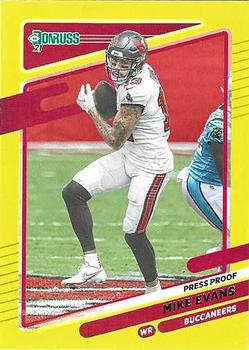 2021 Donruss - Press Proof Yellow #101 Mike Evans Front