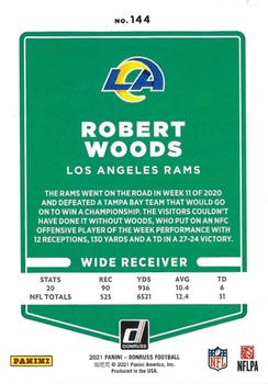 2021 Donruss - Press Proof Yellow #144 Robert Woods Back