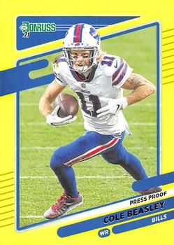 2021 Donruss - Press Proof Yellow #230 Cole Beasley Front
